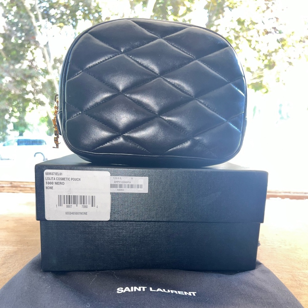 YSL NOLITA Cosmetic Pouch Black